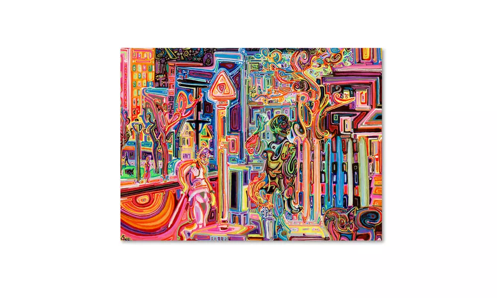 Josh Byer 'The Man Who Was Lighter, Duck, and Snake' Canvas Art - Primary Image