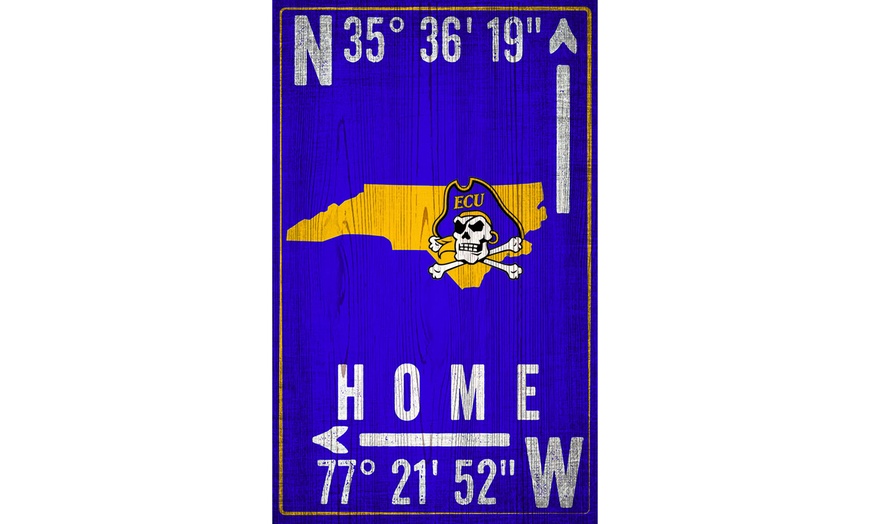 Image 12: Fan Creations NCAA Team Coordinates Sign