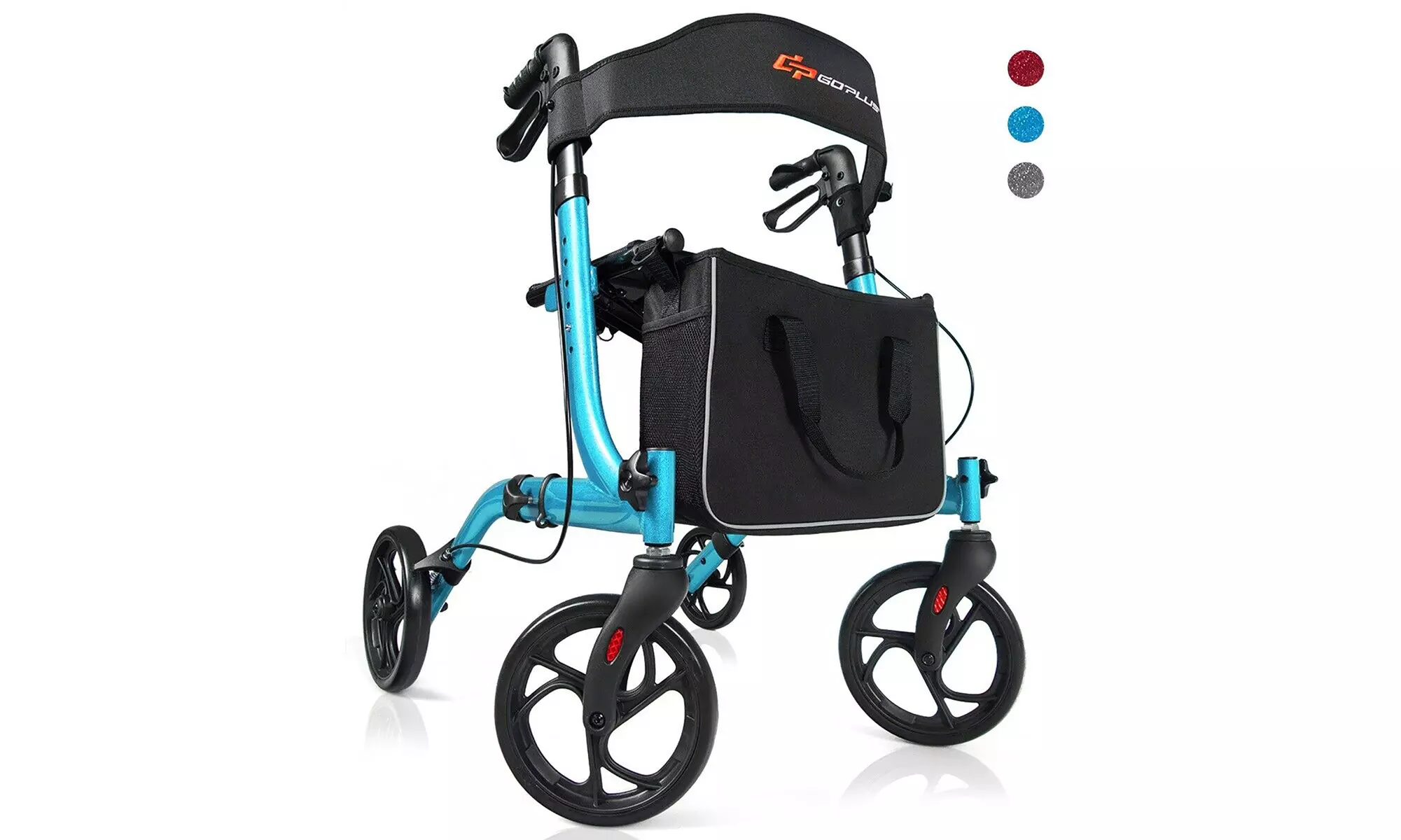 Goplus Folding Aluminum Rollator Walker Lightweight Medical Walker 3 colors - Primary Image