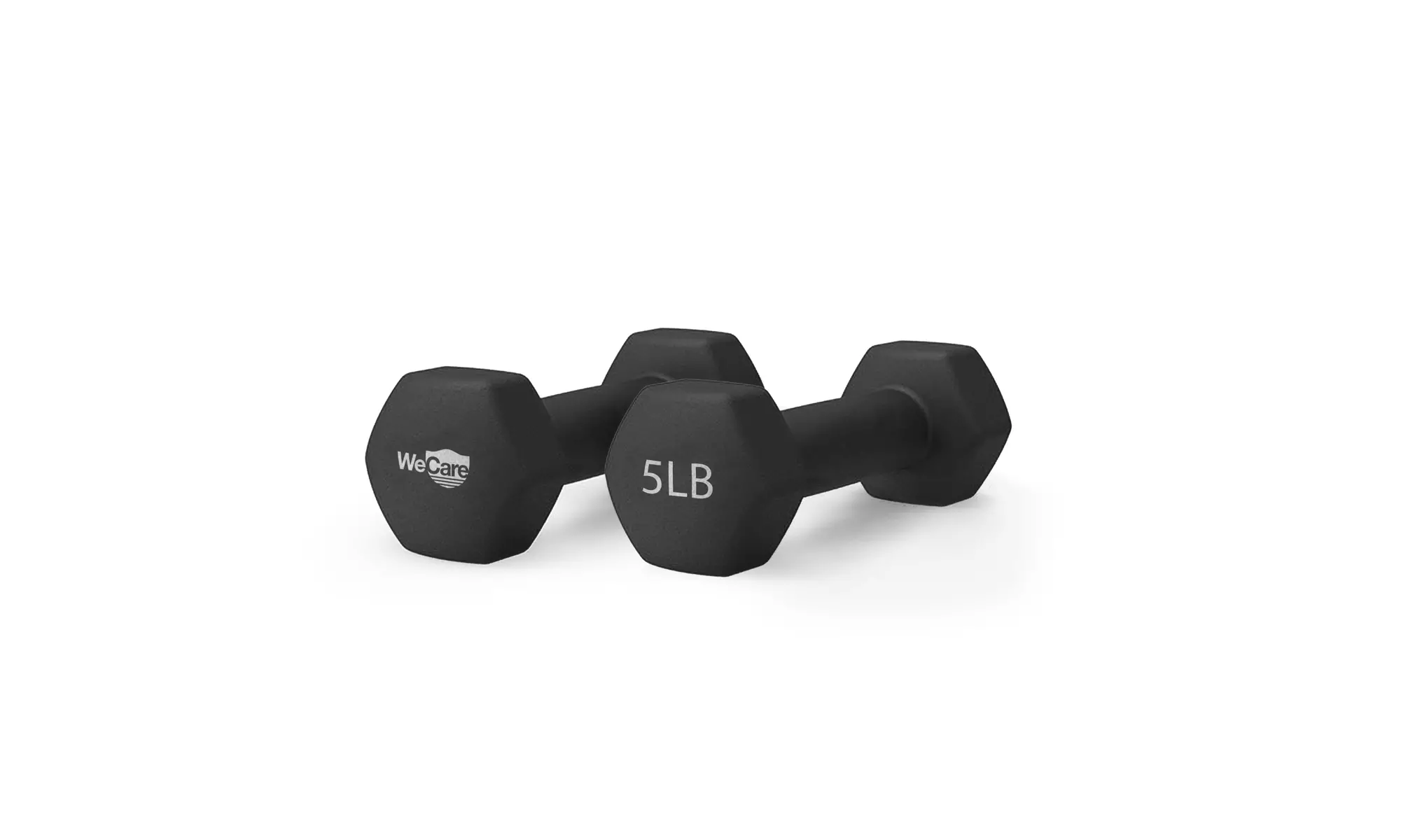 WeCare Neoprene Coated Dumbbells for Non-Slip Grip (Set of Two)