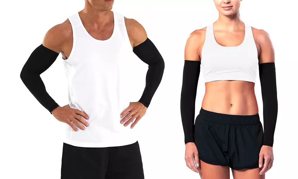 Arm Compression Sleeves for Men and Women (2-Pack)