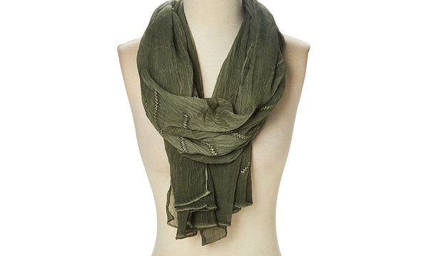 Olive green best sale winter scarf