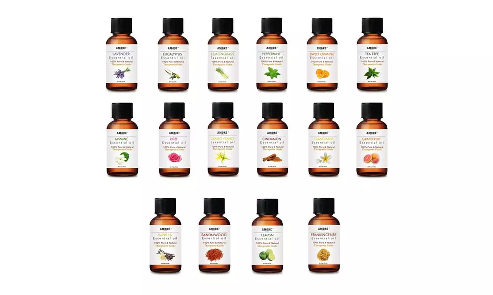 Amore Aromatherapy Therapeutic-Grade Essential Oil Gift Set (16-Pack) - Primary Image