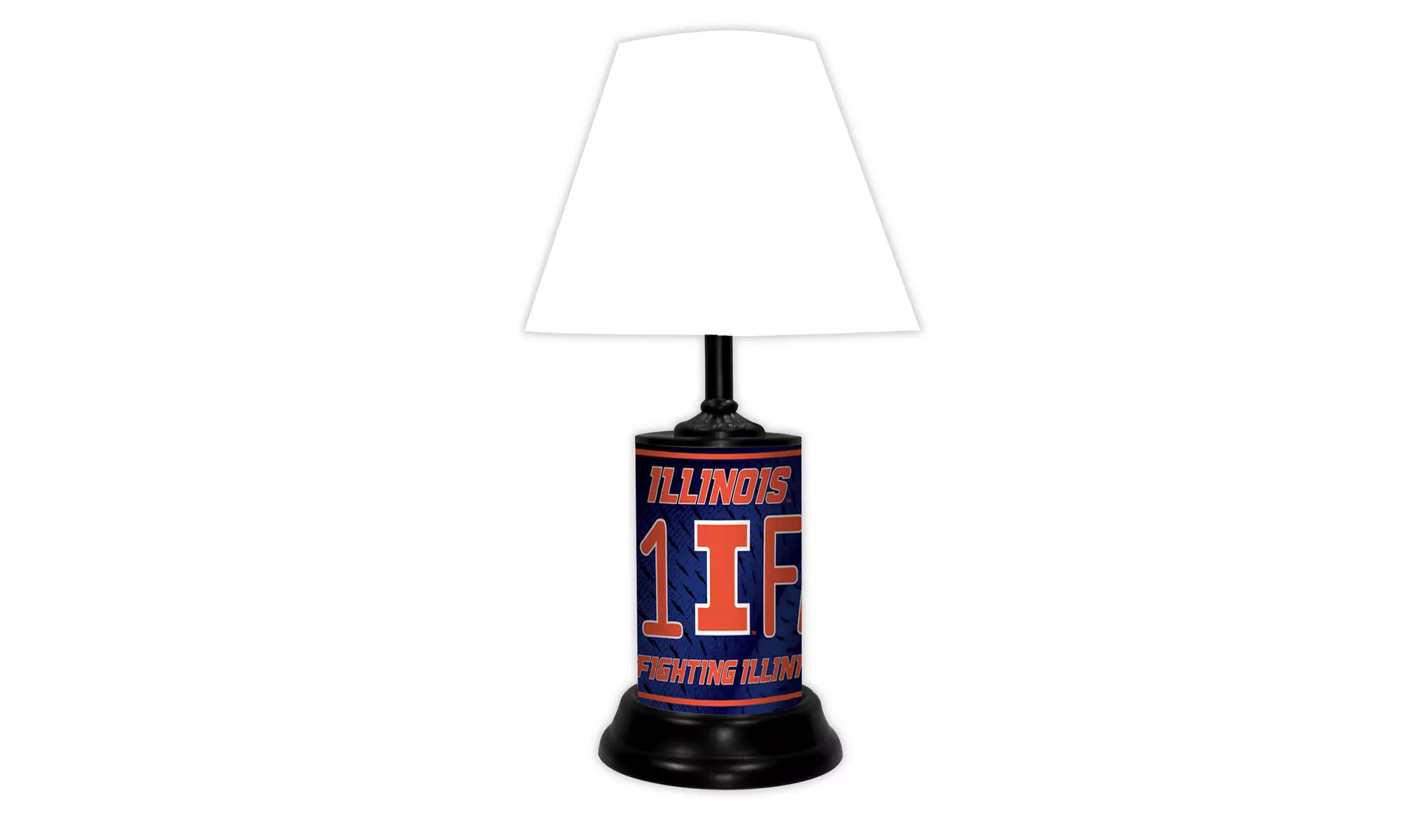 NCAA 18-inch Desk/Table Lamp with Shade, #1 Fan with Team Logo