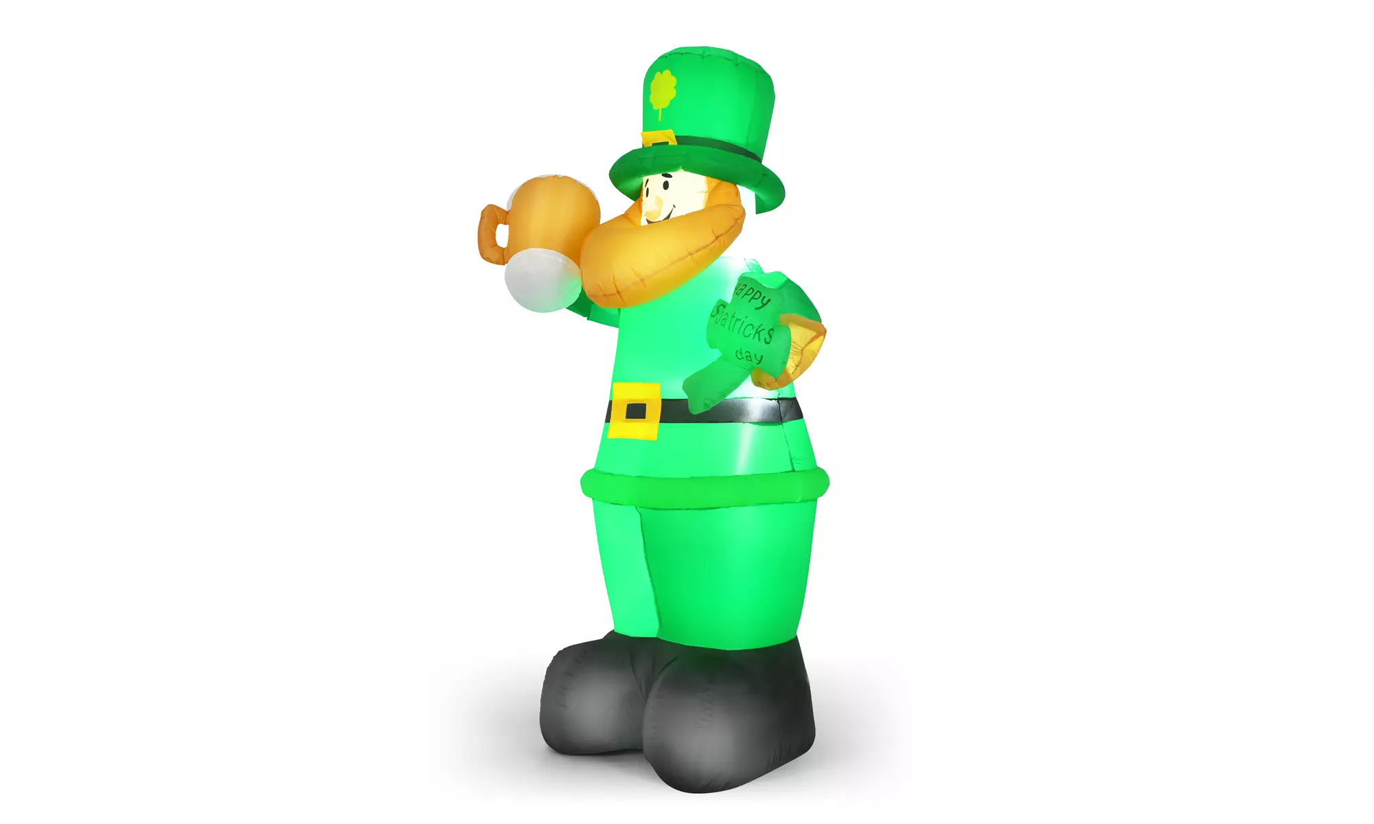 Costway 8ft St Patricks Day Inflatable Leprechaun Irish Day Blow up Lighted Doll - Second Medium