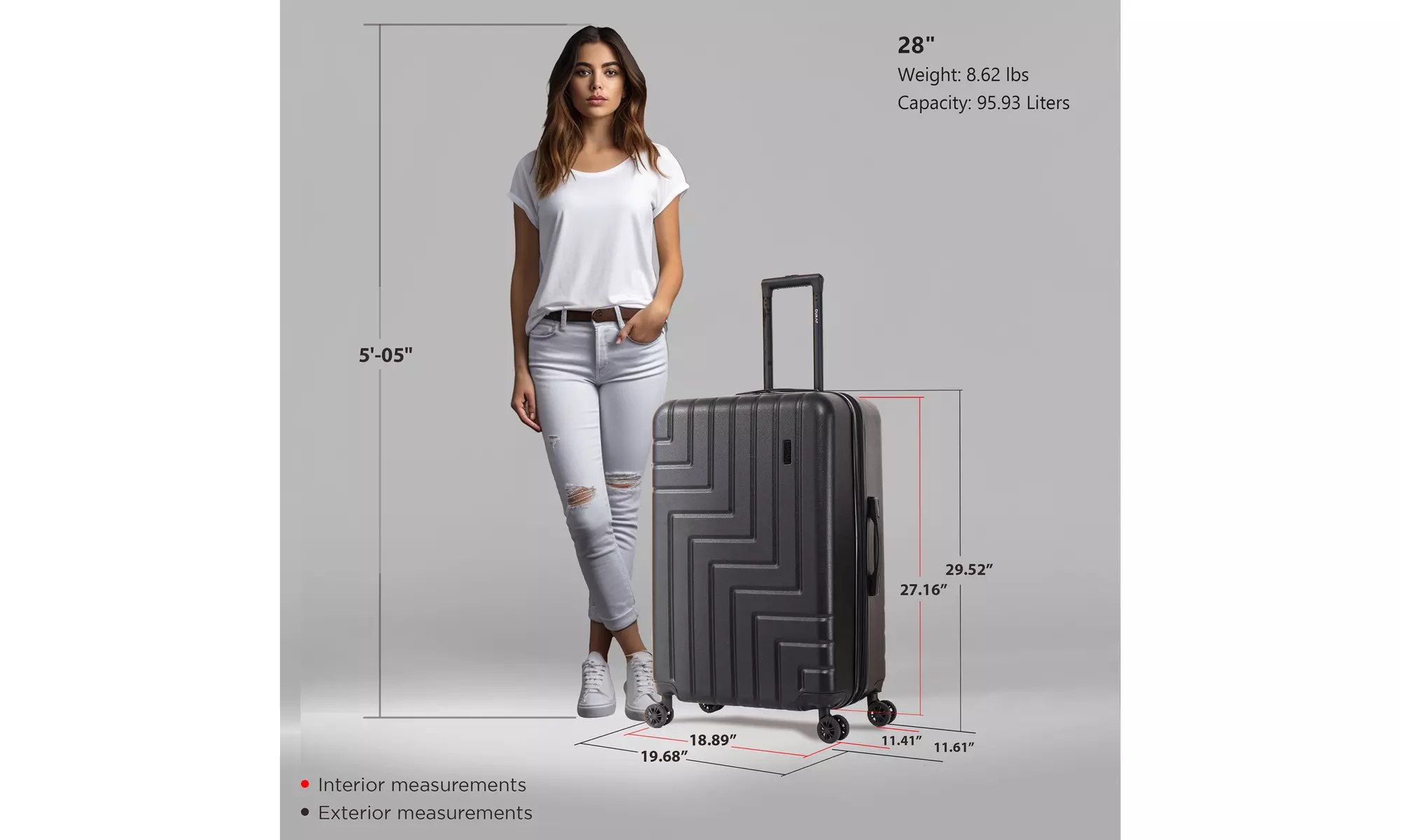 DUKAP Zahav Lightweight Hardside Spinner Luggage