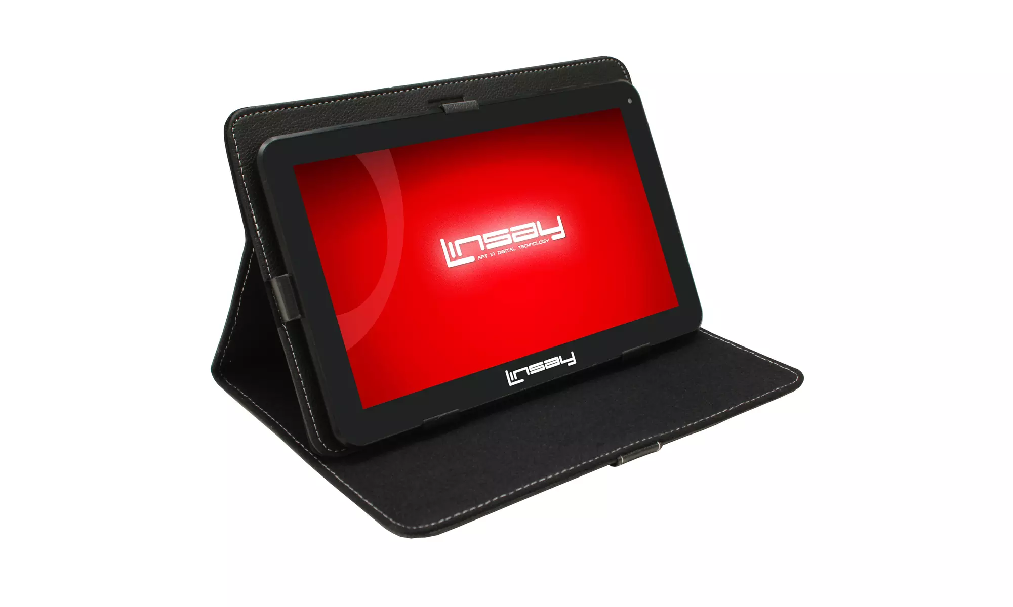 LINSAY 10.1" Tablet 1280x800 IPS Quad Core 2GB 32GB with Black Case Android 12 - Primary Image