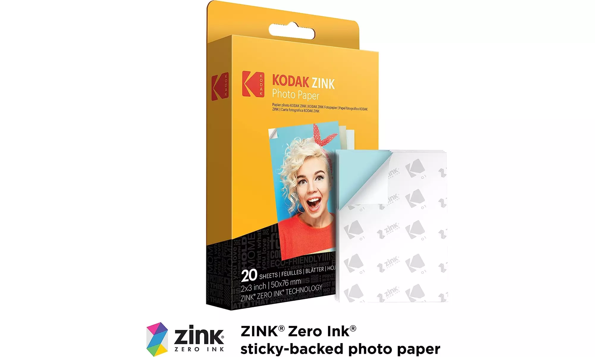 Kodak Printomatic Instant Print Camera & Photo Paper (20 Sheets) Gift Bundle