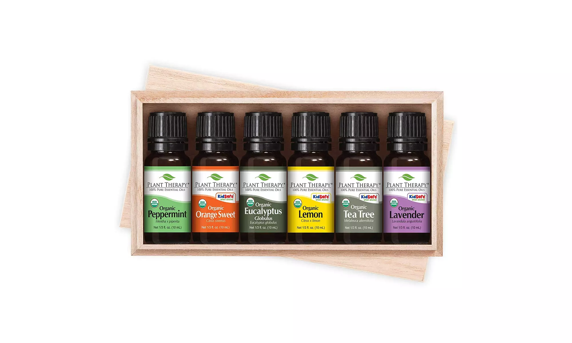 Plant Therapy Top 6 Organic Essential Oils Set, 10ml, USDA Organic - Primary Image