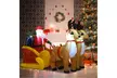 7 Ft Waterproof Inflatable Double Deer w/ Sled Christmas Decoration - Second Medium