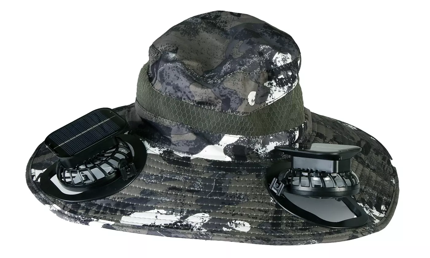 LakeForest Wide Brim Sun Hat with Solar Fans