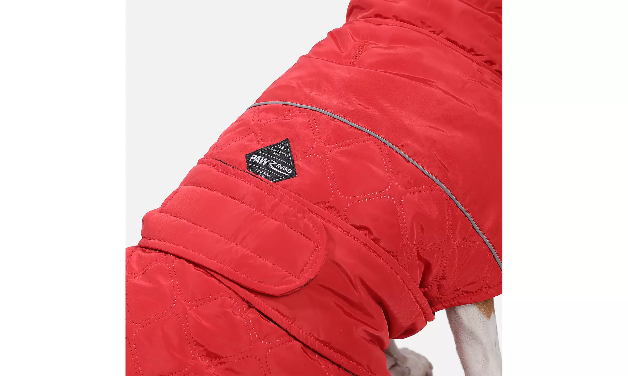 Water-Repellent Reversible Dog Winter Coat with Warm Secure Belt