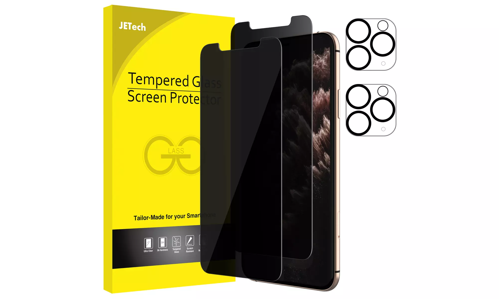 Privacy Screen Protector for iPhone 11/11 Pro/11 Pro Max with Lens Protector