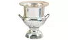 Benzara 18611 10 in. Silver Plated Brass Ice - Wine Bucket