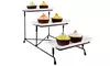 NewHome 3-Tier Plastic Serving Tray Dessert Server Display w/ 3 Serving Platters