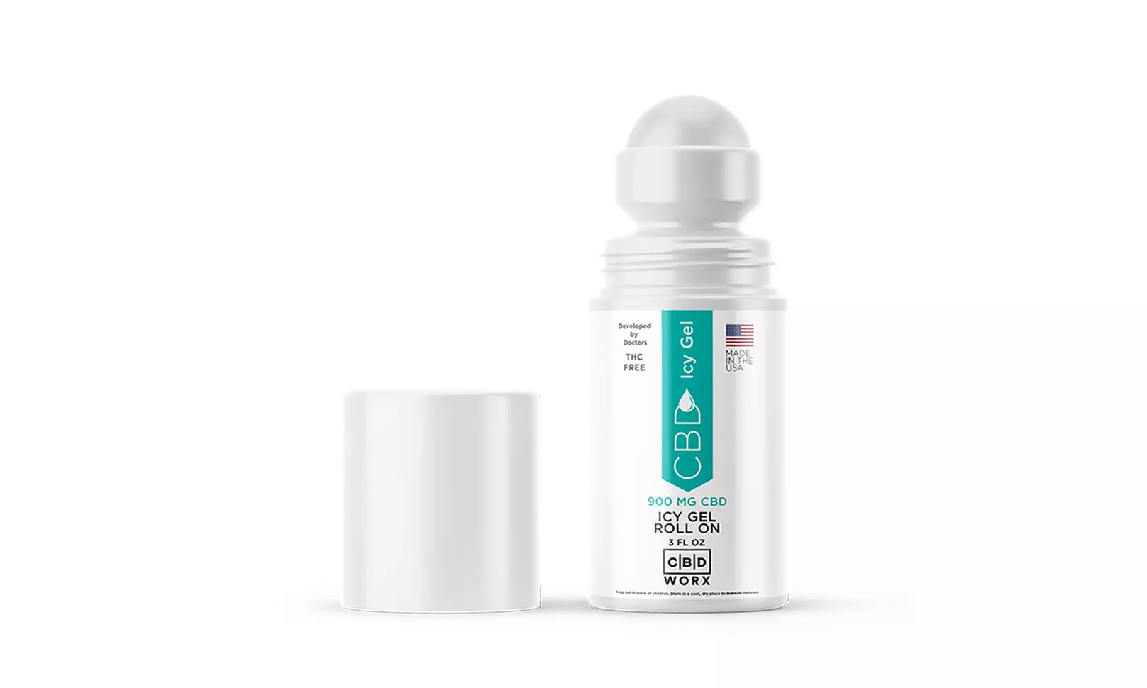 CBD Icy Roll On by CBD Worx, 300mg - 900mg - Primary Image
