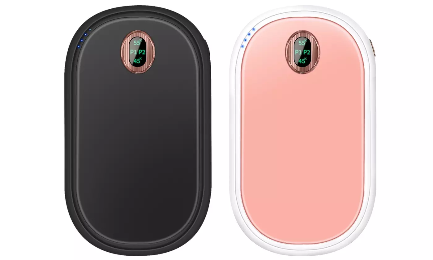 iMounTEK 5,000mAh Double-Sided Hand Warmer & Rechargeable Power Bank w/ Display - Primary Image