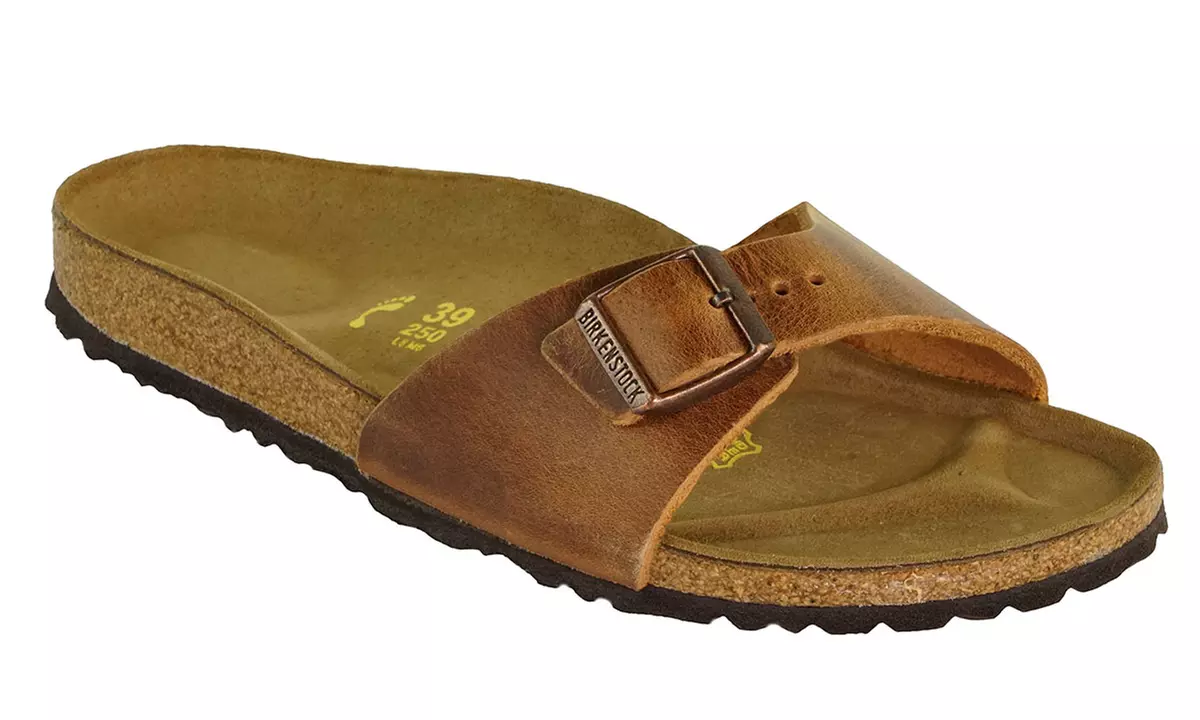 BIRKENSTOCK Madrid Oiled Leather Sandals - Primary Image