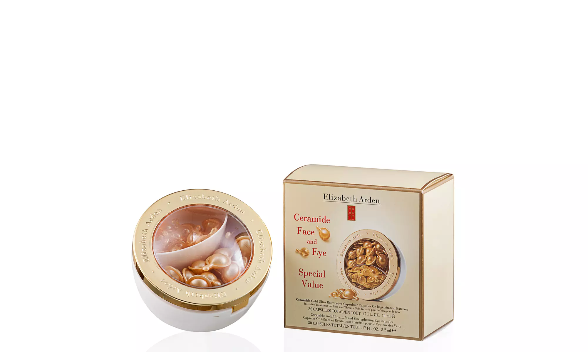 Elizabeth Arden Ceramide Duo Gold Ultra Restorative Capsules .62 Oz - Primary Image
