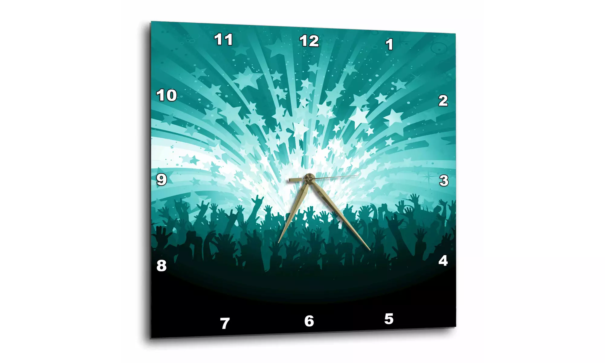  Concert Hands In The Air and Stars In The Sky In Turquoise and White - Primary Image