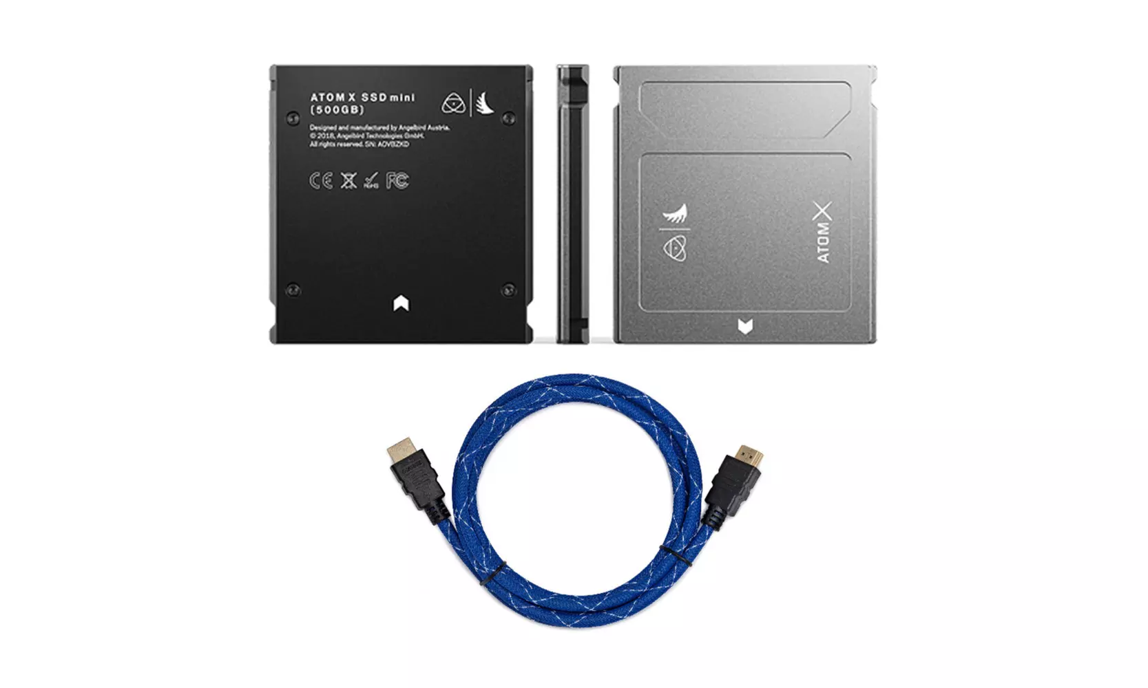 Angelbird AtomX SSDmini (500GB) and 4K HDMI Cable Bundle - Primary Image