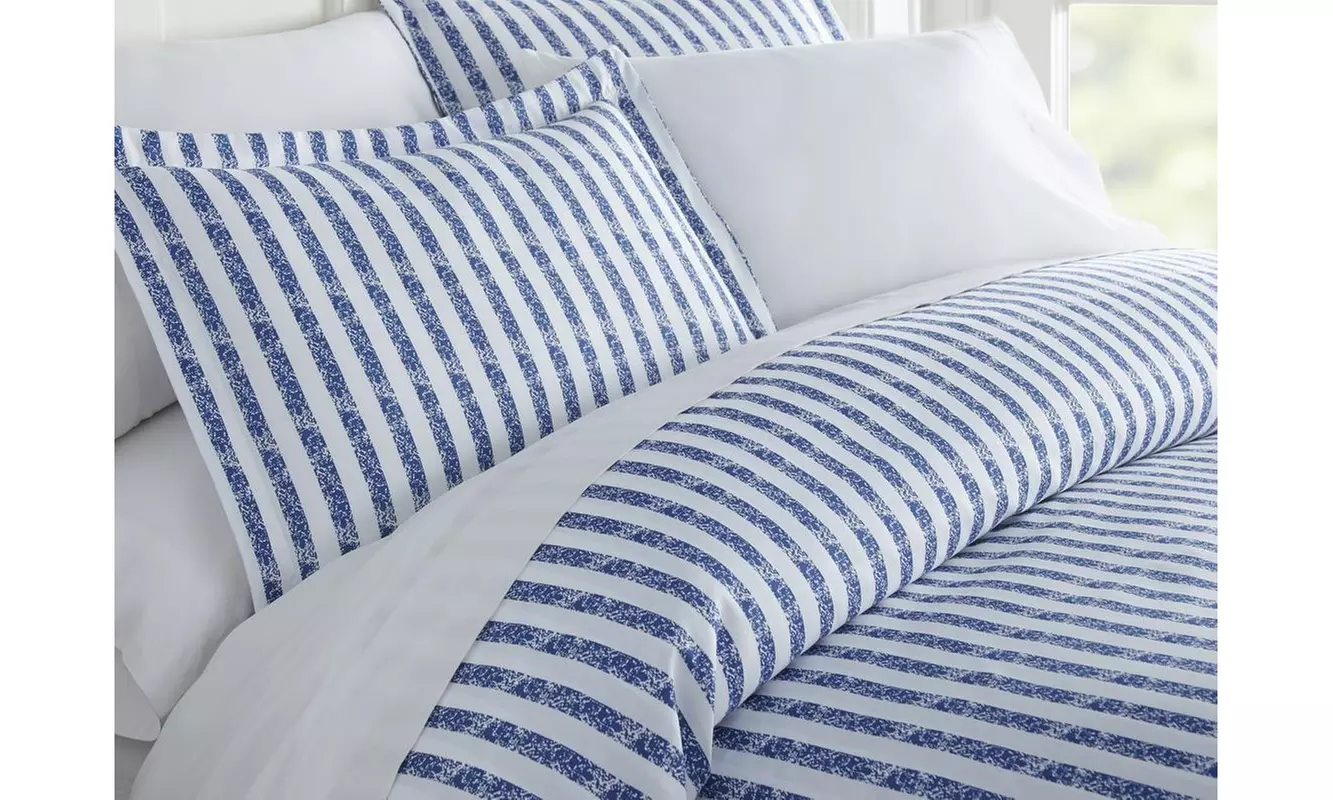 Merit Linens Premium Ultra Soft 3 Piece Patterned Duvet Cover Set