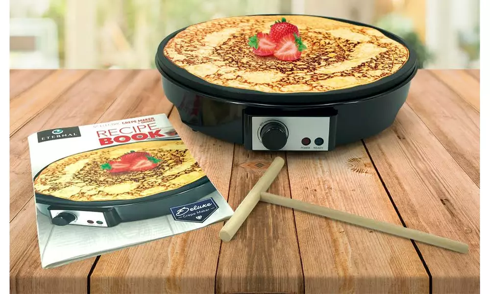 Deluxe 12" Electric Crepe Maker and Griddle - Primary Image
