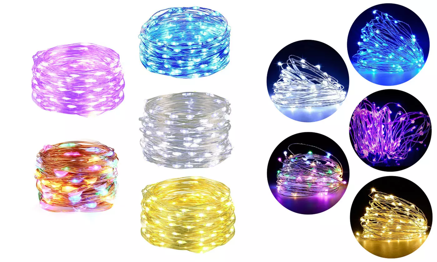 Fairy Lights USB Powered LED Bright Wire Starry String Lights for Christmas - Primary Image