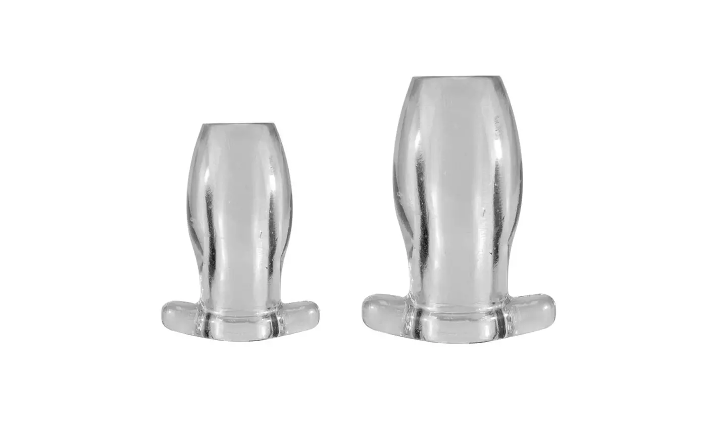Clear Hollow Open Tunnel Anal Plug - Primary Image