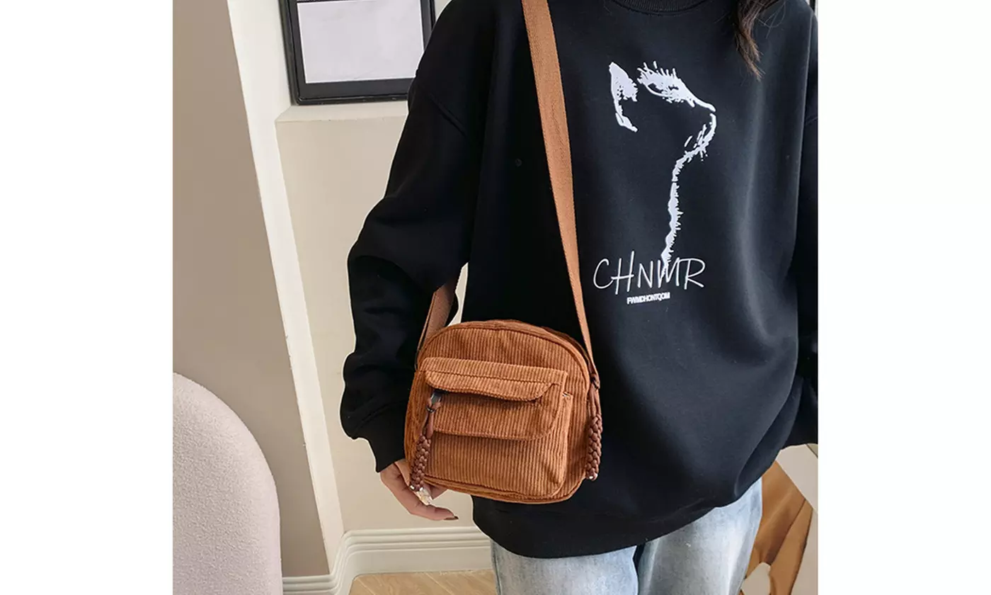 Corduroy Crossbody Purse - Multiple Options