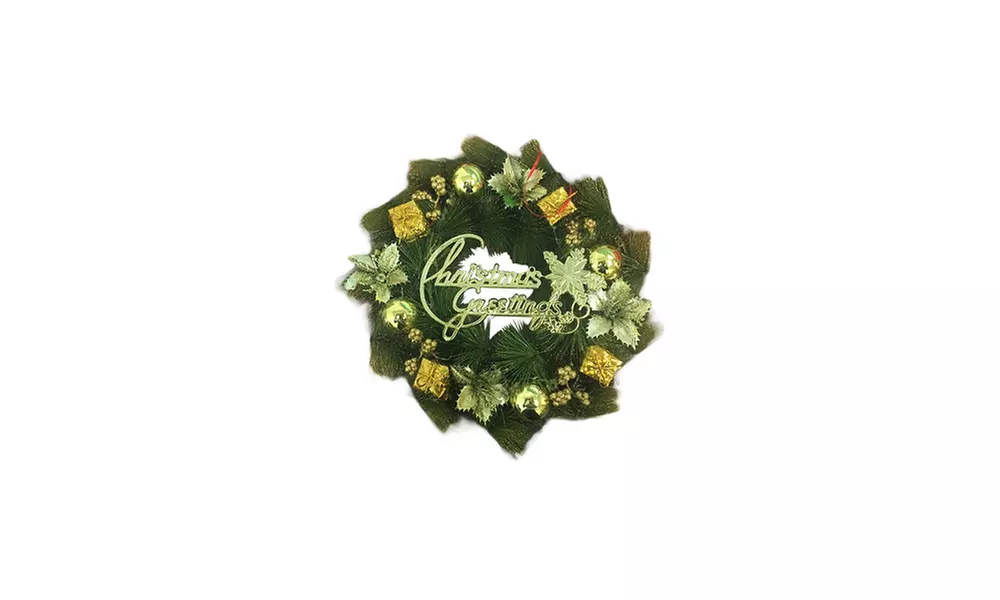 Christmas Greetings Wreath - Second Medium