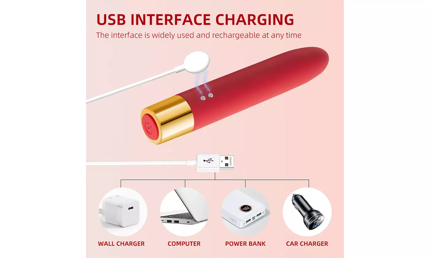 G-Spot Vibrator 7 Modes Stimulation Nipple Clit Vibrating Masager Sex Toy - Primary Image