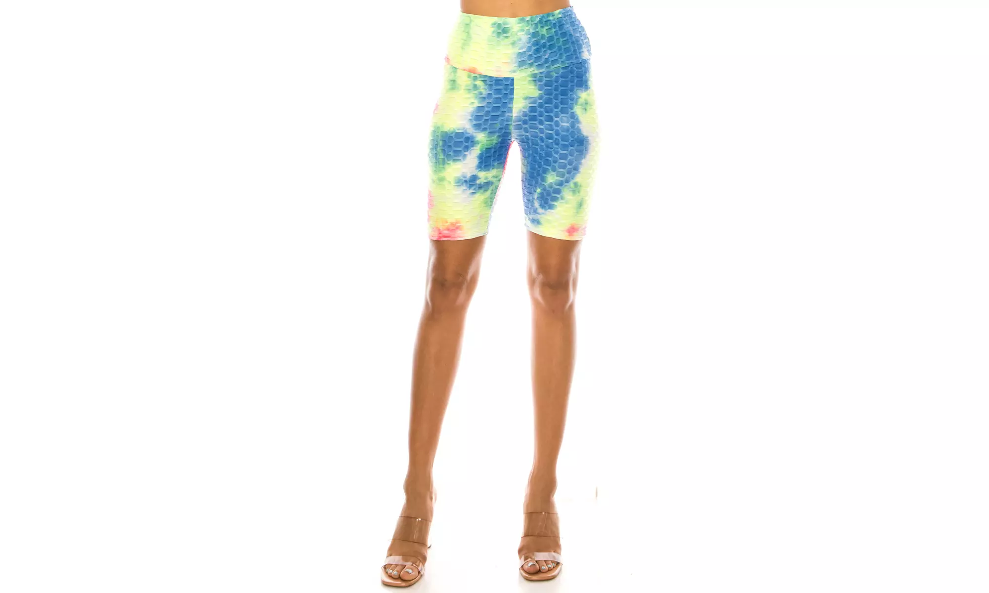 Women's Tiedye, Honeycomb athletic Biker Shorts