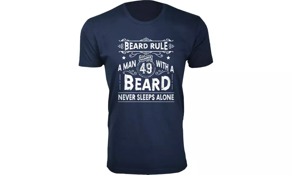 Men's Greatest Beard Themed T-shirts (Extended Sizes Available)