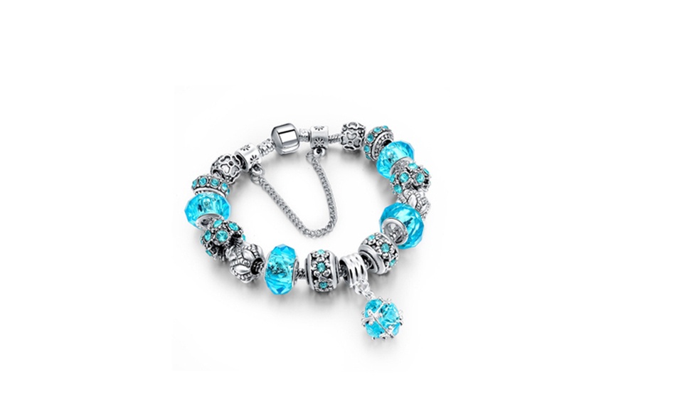 Genuine Murano Glass Crystal Charm Bracelets
