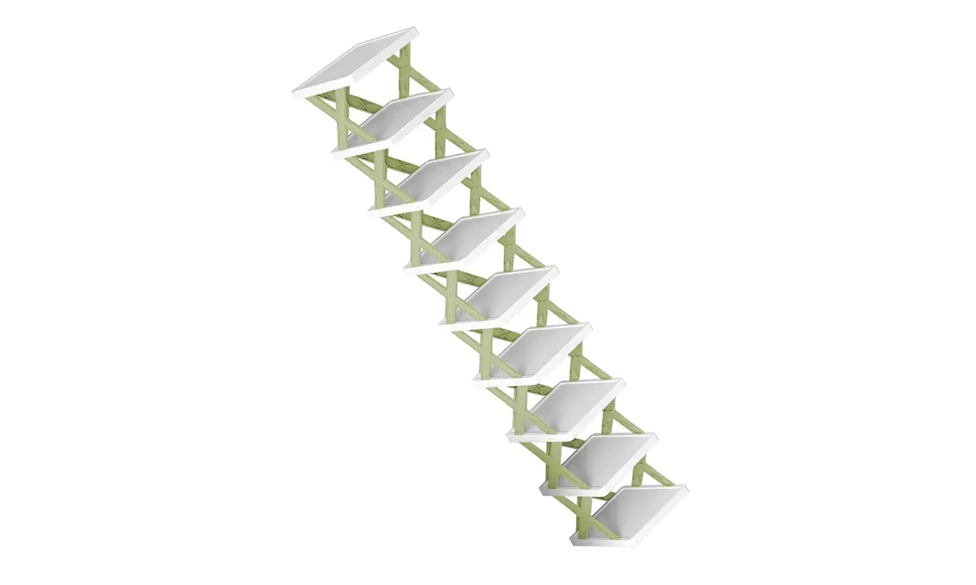 NewHome 9-Tier Vertical Shoe Rack Organizer Space-Saving Shoe Storage Shelf