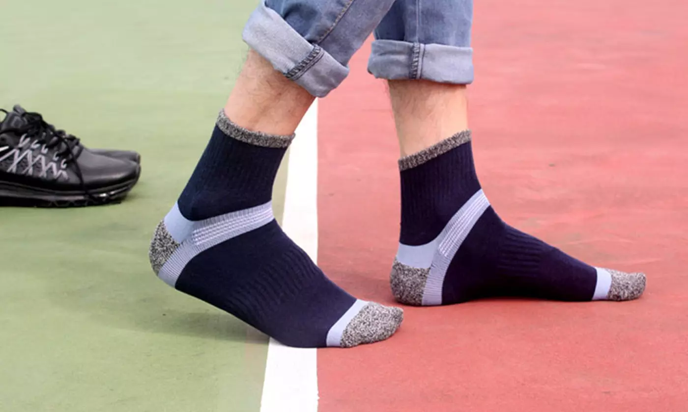 Men's Cotton Athletic Quarter Crew Socks (3 or 6 Pairs)