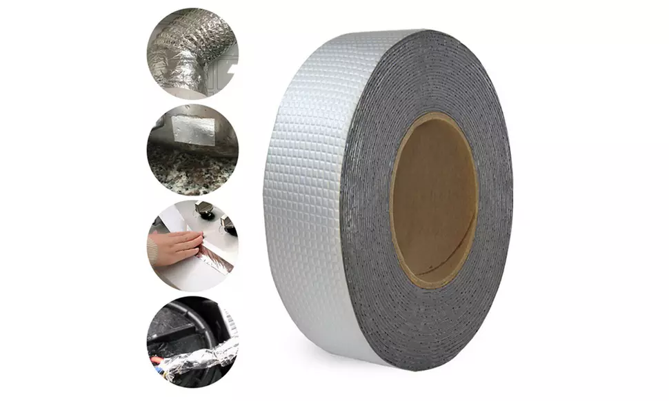 Super Strong Aluminum Foil Tape Butyl Seal Rubber Tape Waterproof Roof Repair - Primary Image