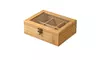 Furinno DaPur Bamboo Tea Box with Clear Lid FK8924