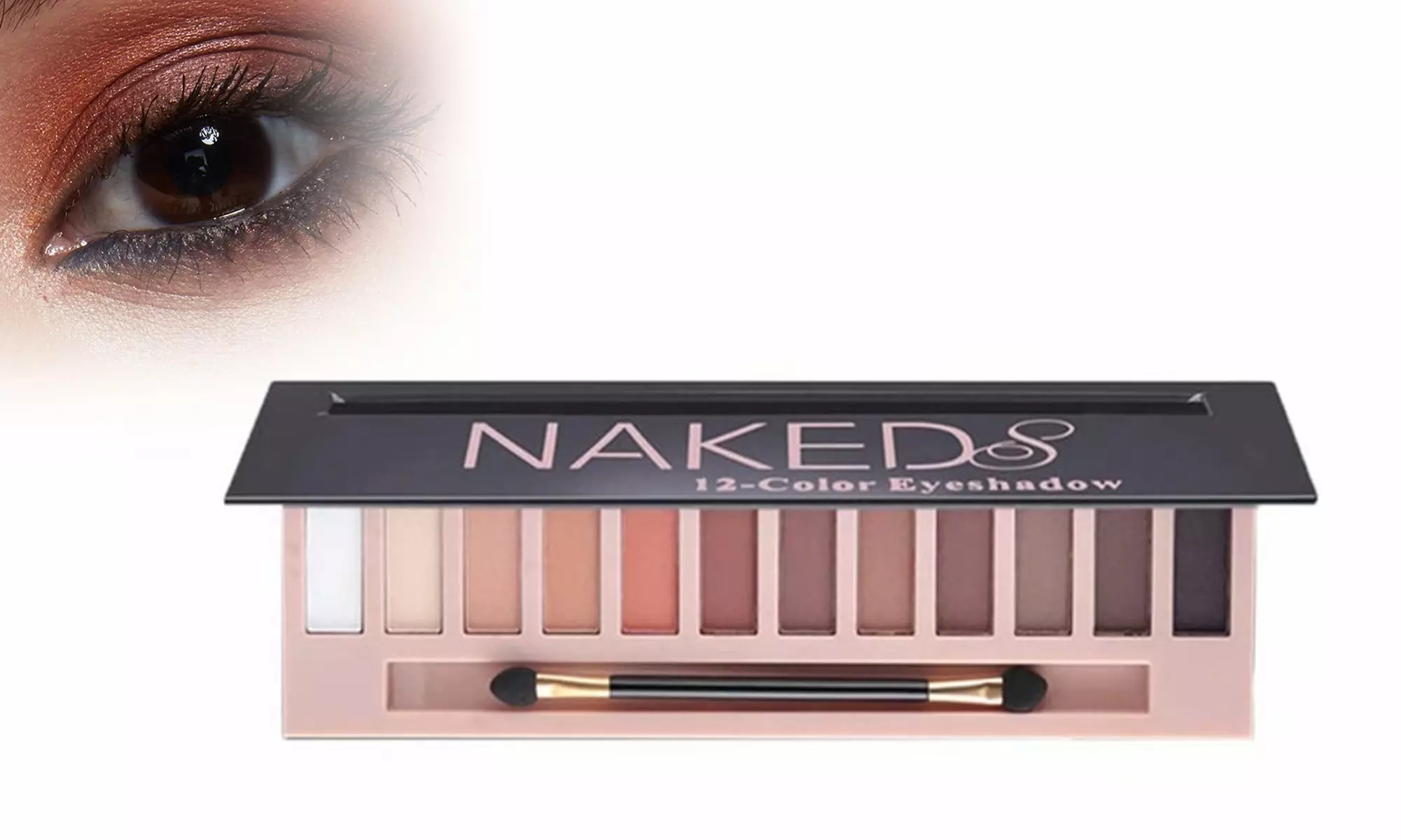 Eyeshadow Palette 12-Color Makeup Palette Naked Eye Makeup with Pigmented Matte - Primary Image