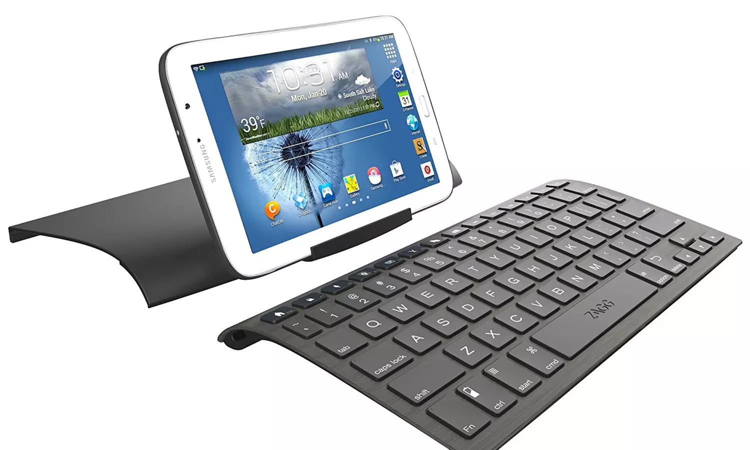 Zagg Universal Wireless Keyboard with Case for Bluetooth Smartphones and Tablets - Primary Image