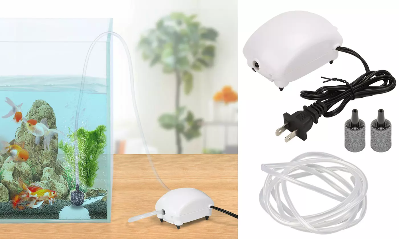 Air Bubble Disk Stone Aerator Aquarium Fish Tank Pond Pump - Primary Image