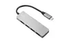 Frisby Aluminum USB-C 4 Port 3.0 USB Hub Mini Adapter for Type C Devices Tablets