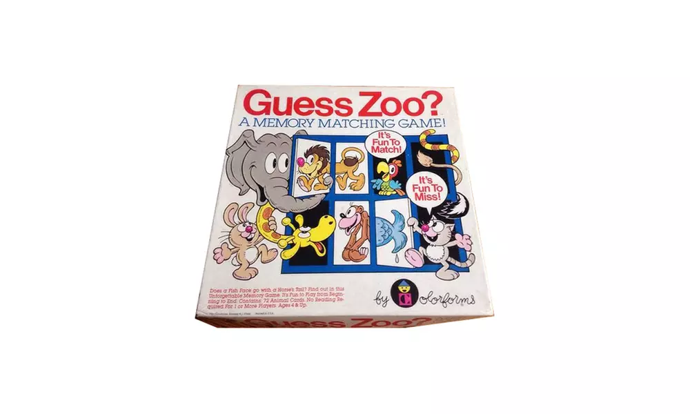 Guess Zoo? Memory Matching Game - Primary Image