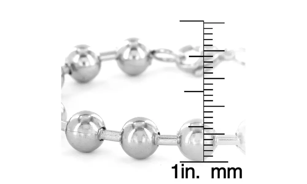 Stainless Steel Ball Chain Bracelet - Second Medium