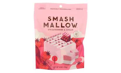 SMASH MALLOW MARSHMALLOW, STRAWBERRIES & CREAM ( 12 - 4.5 OZ )