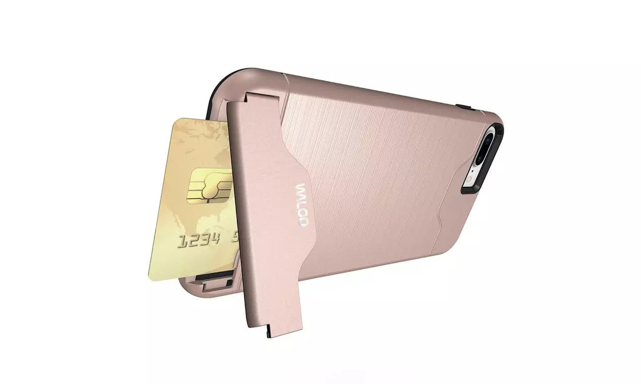 Waloo Brushed Kickstand Case for iPhones 
