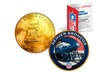 NFL Team Helmet Logo 24K Gold Plated 1976 IKE Bicentennial Dollar US Coin - Second Medium