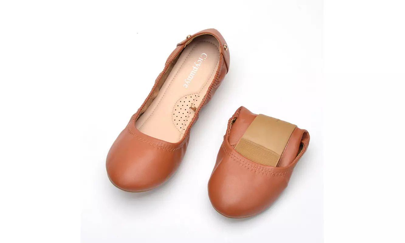 Women Commuter Shoes Foldable Ballerina Flats