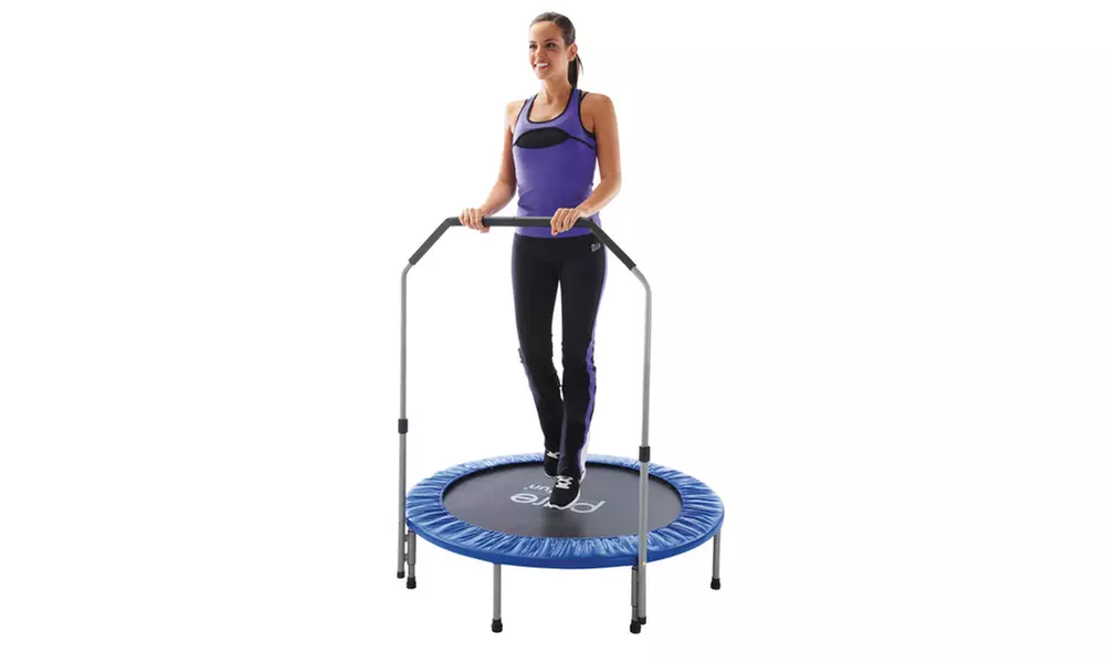 Pure Fun 40-inch Exercise Trampoline with Handrail - Primary Image